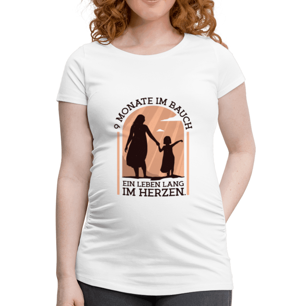 Frauen Schwangerschafts-T-Shirt 9 Monate im Bauch - Online Kaufhaus München