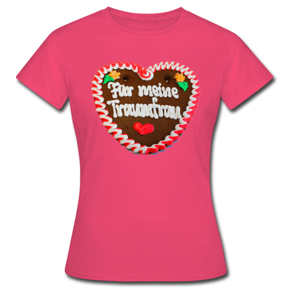 Damen - Frauen T-Shirt Lebkuchenherz Für meine Traumfrau - Online Kaufhaus München
