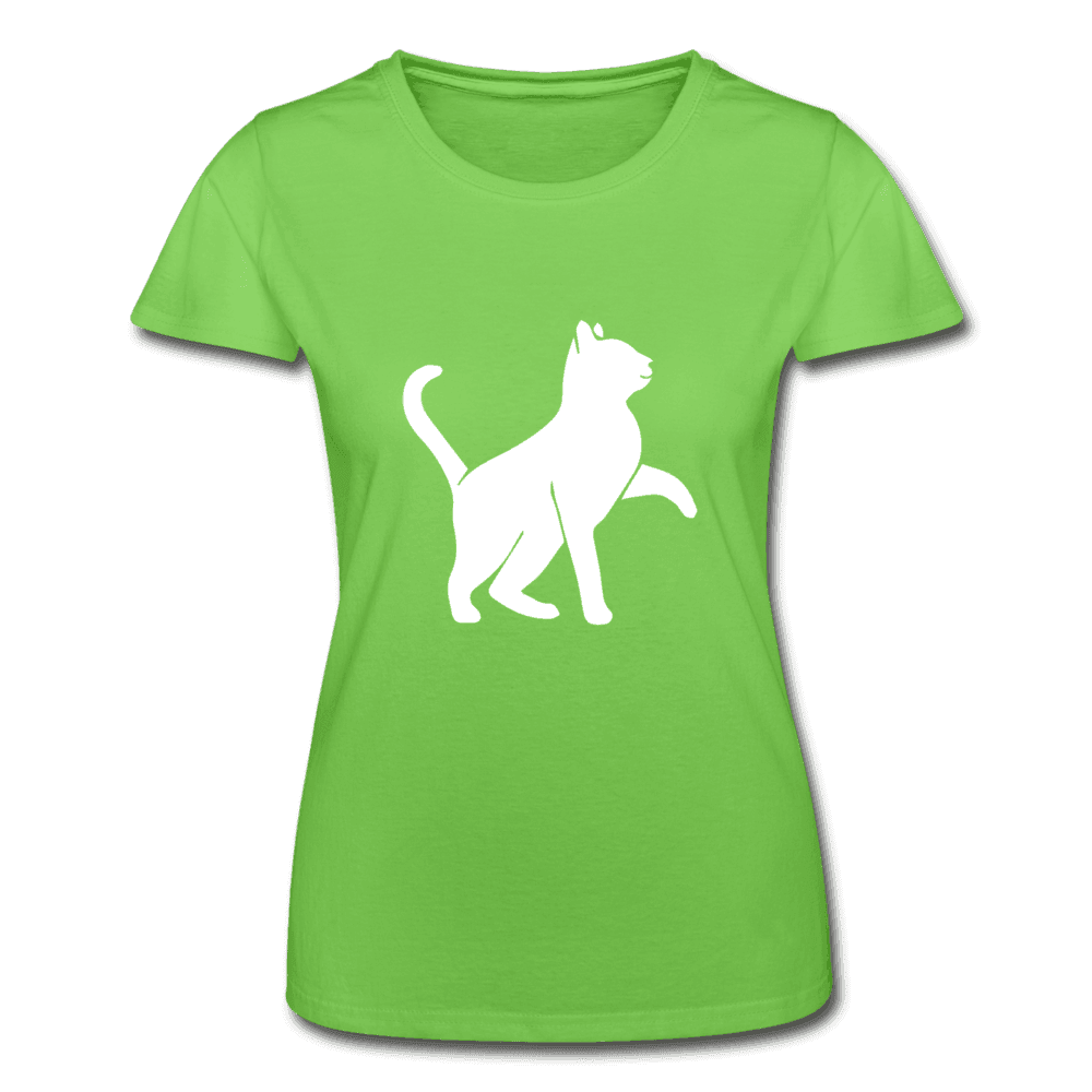 Damen - Frauen-T-Shirt von Fruit of the Loom Katze - Online Kaufhaus München