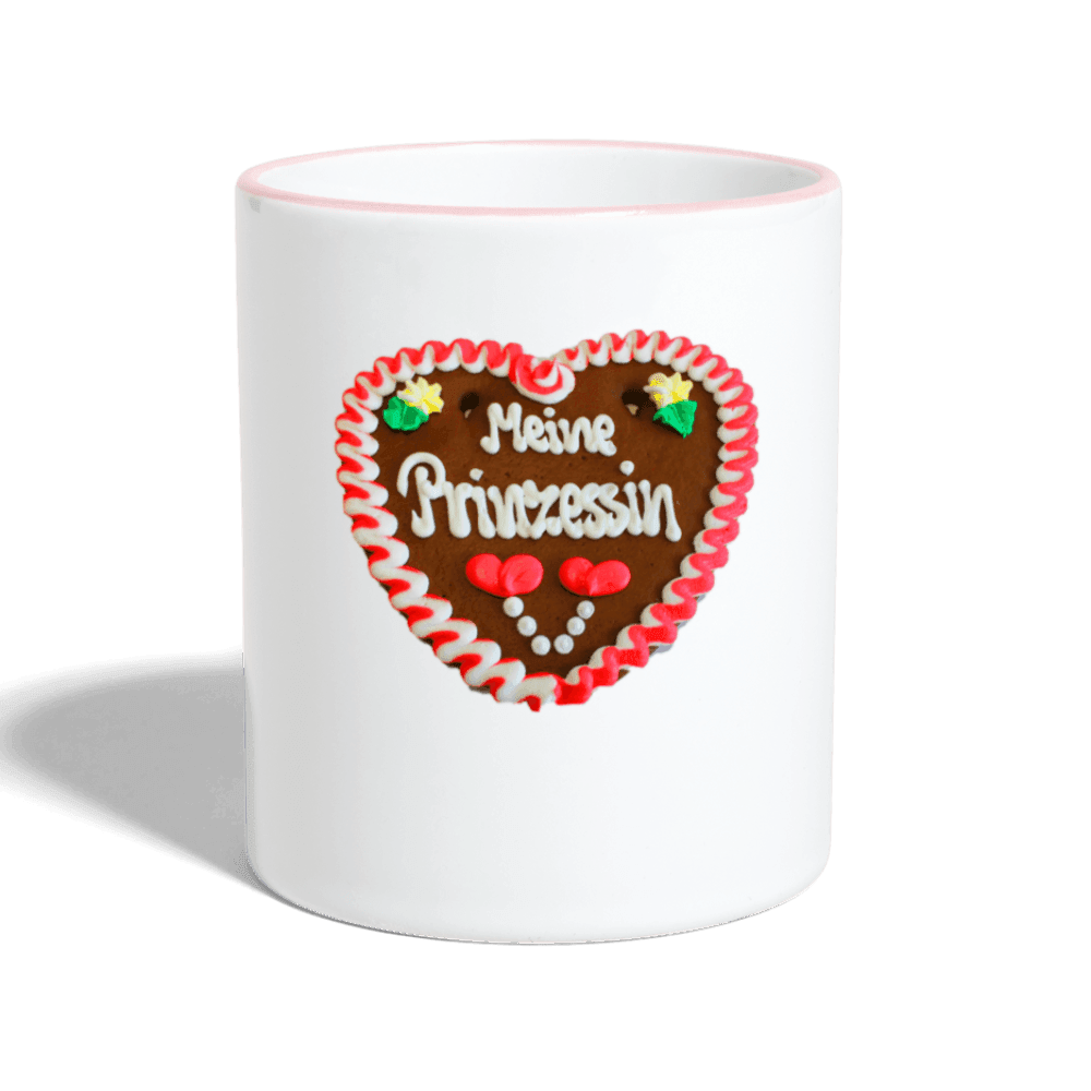 Tasse zweifarbig Lebkuchenherz Meinne Prinzessin - Online Kaufhaus München