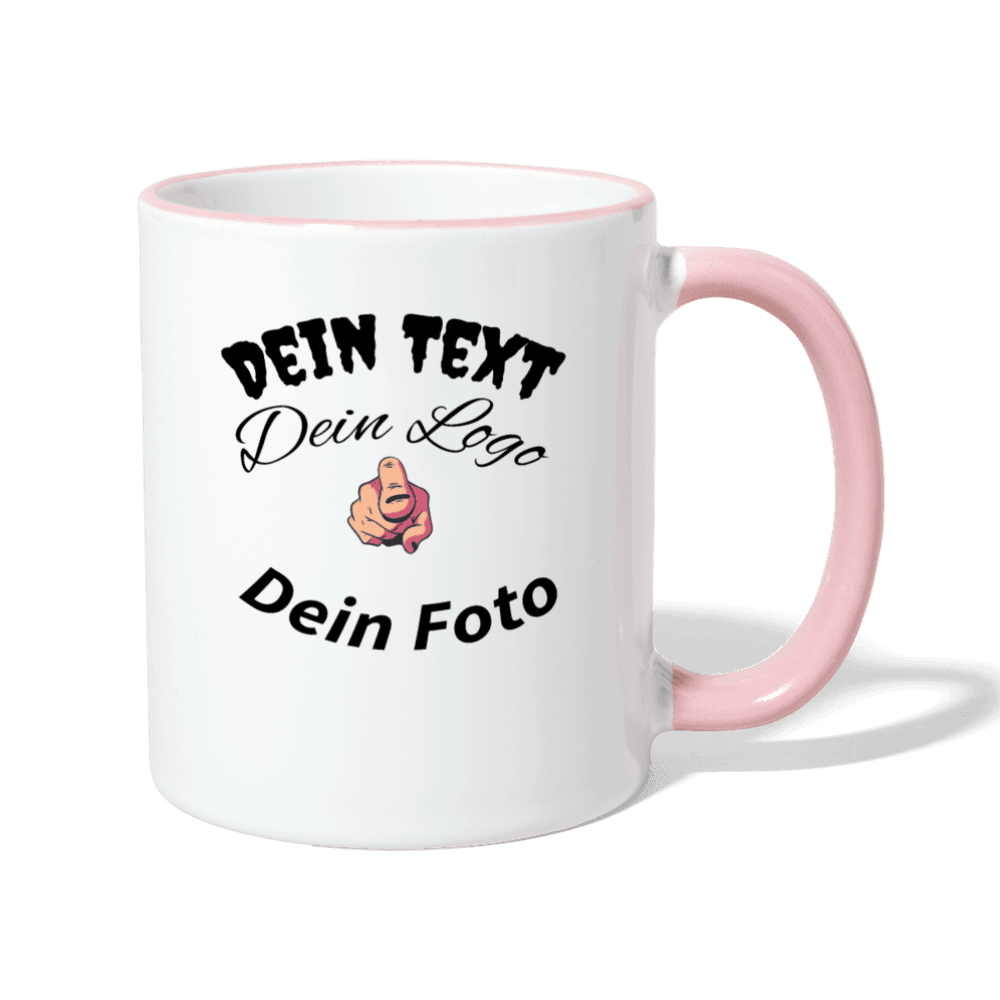 Tasse zweifarbig nach Wunsch selbst gestalten - Online Kaufhaus München