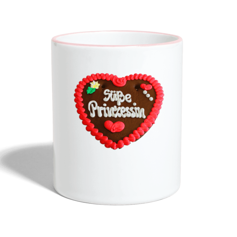 Tasse zweifarbig Lebkuchenherz Süße Prinzessin - Online Kaufhaus München
