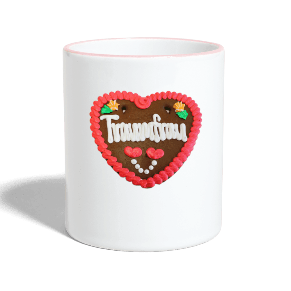 Tasse zweifarbig Lebkuchenherz Traumfrau - Online Kaufhaus München