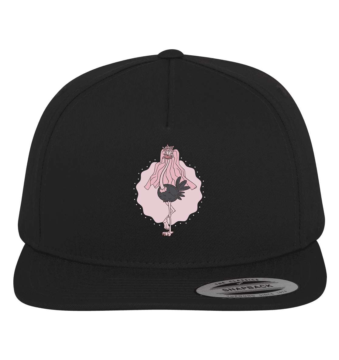 Srauß mit Brautschleier ,Jungesellinnen Abschied - Premium Snapback - Online Kaufhaus München