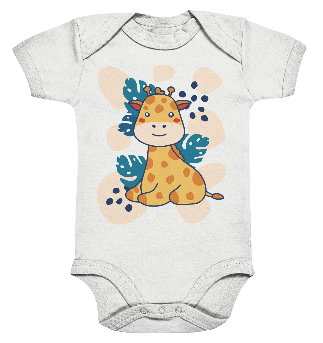 Süße Baby Giraffe ,Kindermotiv - Organic Baby Bodysuite - Online Kaufhaus München