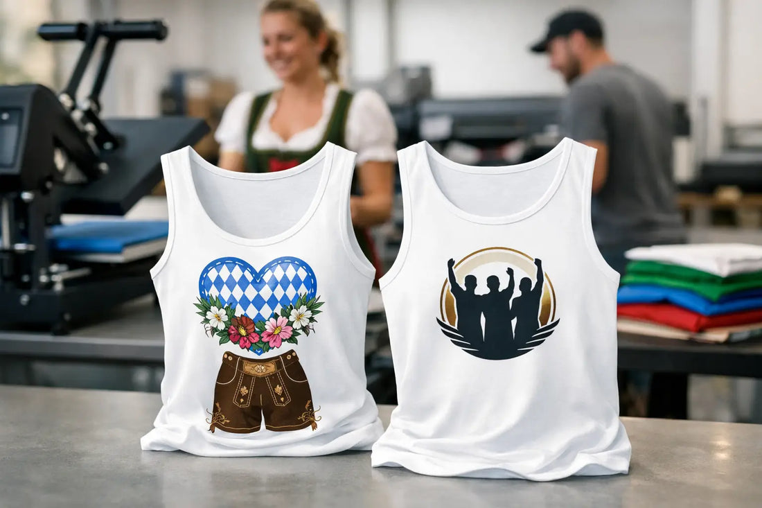 Tank Top selbst bedrucken für Wiesn und Team