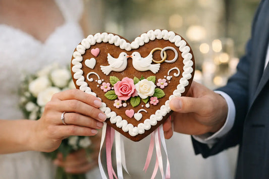 Personalisiertes Lebkuchenherz zur Hochzeit