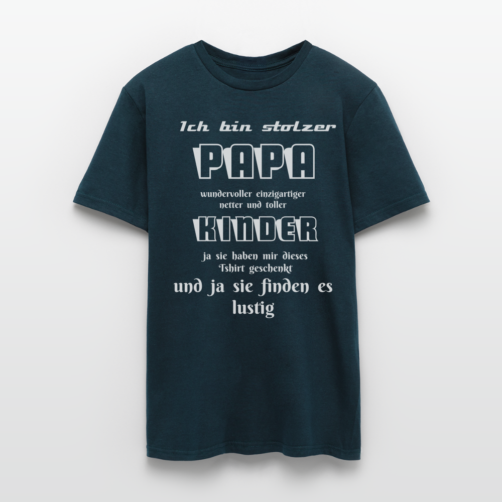 Papa-Power pur: Zeig deine Liebe mit unserem Herren T-Shirt - Navy