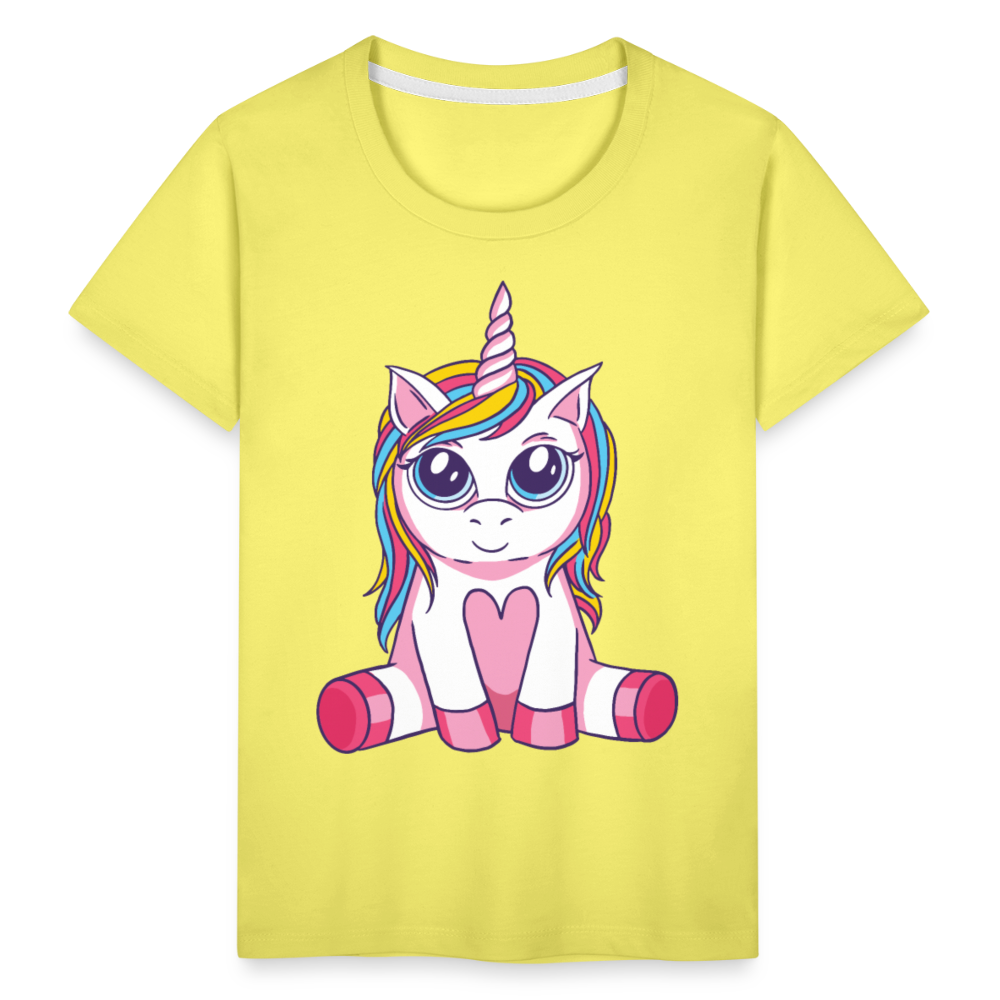 Kinder Premium T-Shirt - Gelb