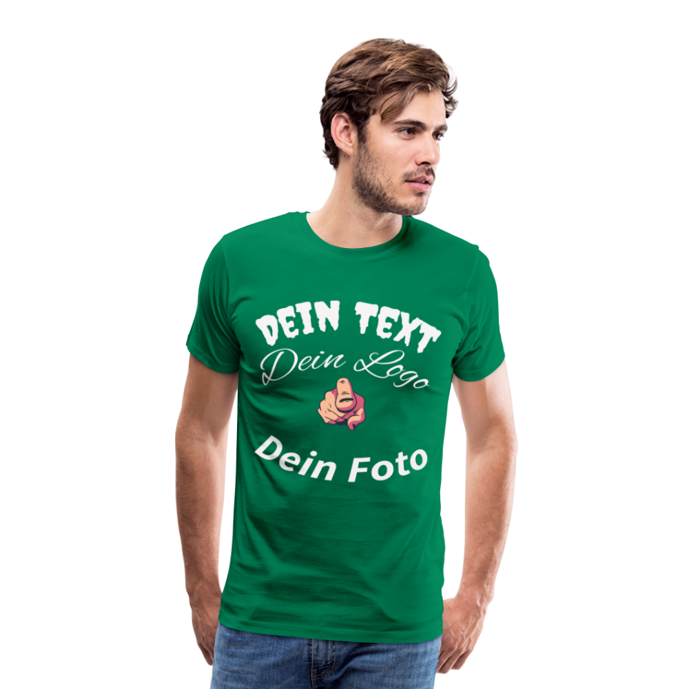 Das perfekte Geschenk: Ein personalisiertes Herren - Männer Premium T-Shirt - Kelly Green