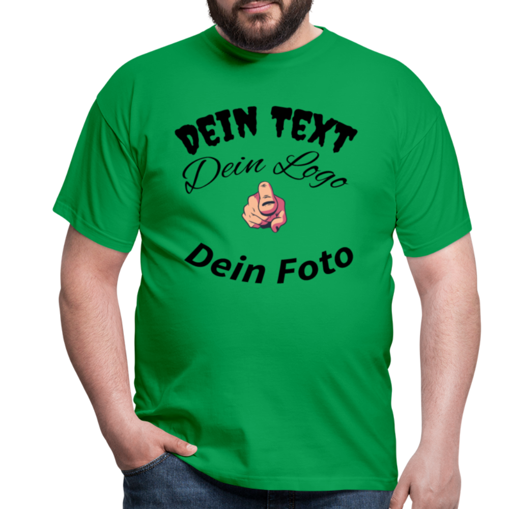 Herren -Männer Shirt  Entfache deine Kreativität: Gestalte dein einzigartiges T-Shirt! - Kelly Green