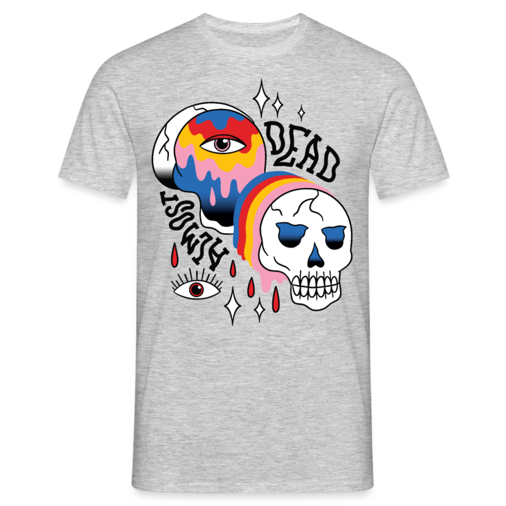 Herren - Männer T-Shirt Almost Dead Tattoo - Grau meliert