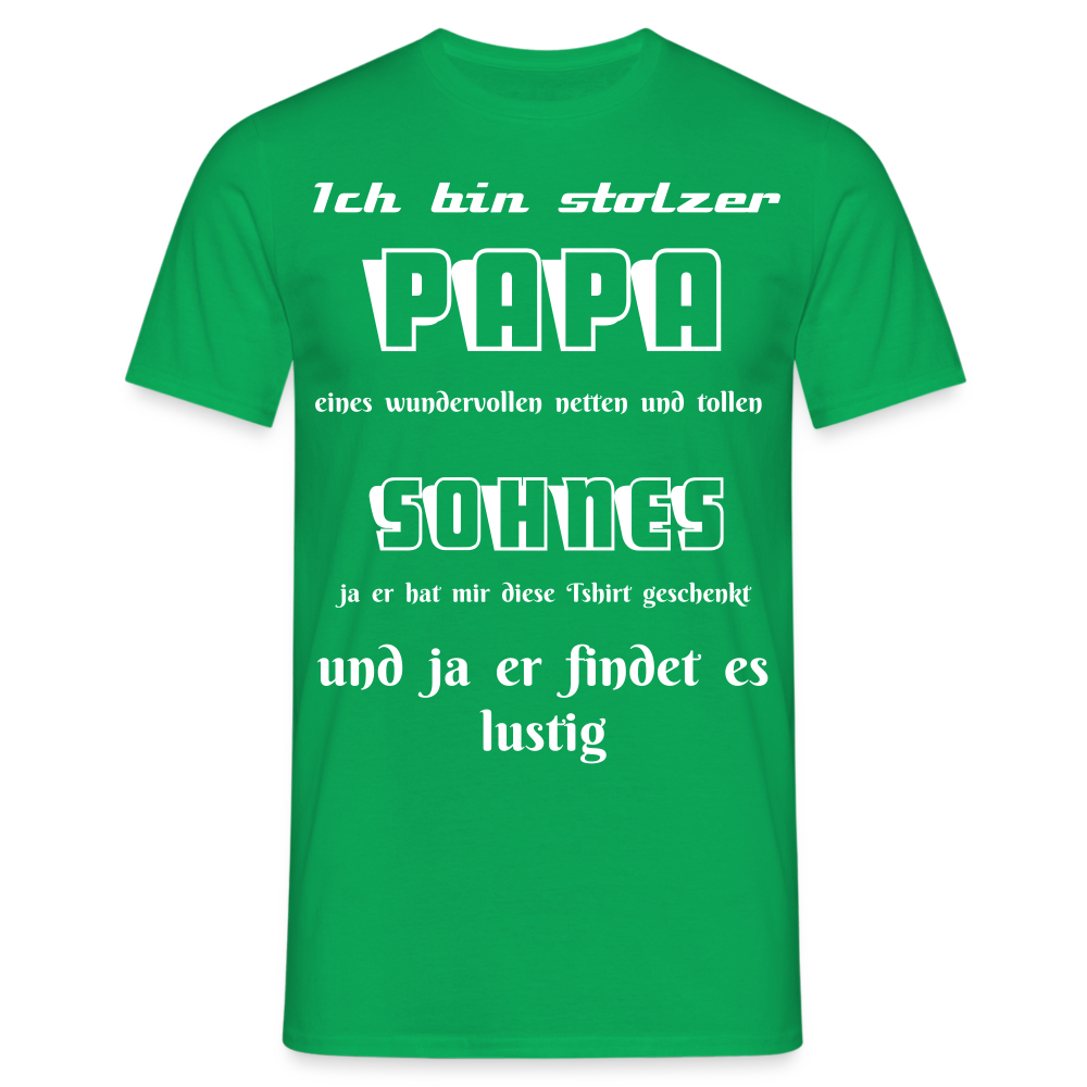 Vaterstolz zum Anziehen: Unser einzigartiges Männer T-Shirt für Papas - Kelly Green