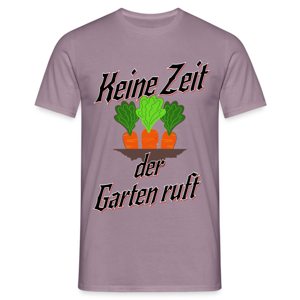 Grüner Daumen gesucht? Unser Garten-Herren T-Shirt ist ein Muss! - Lilagrau 