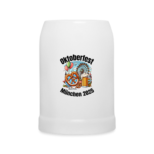Bierkrug  im "Munich Palms"-Design ! - Weiß