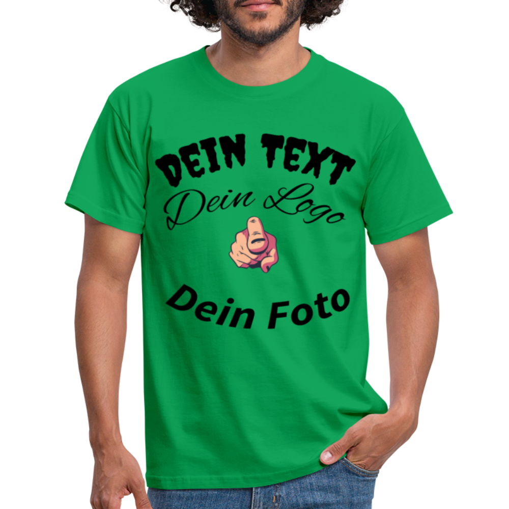 Herren -Männer Shirt  Entfache deine Kreativität: Gestalte dein einzigartiges T-Shirt! - Kelly Green