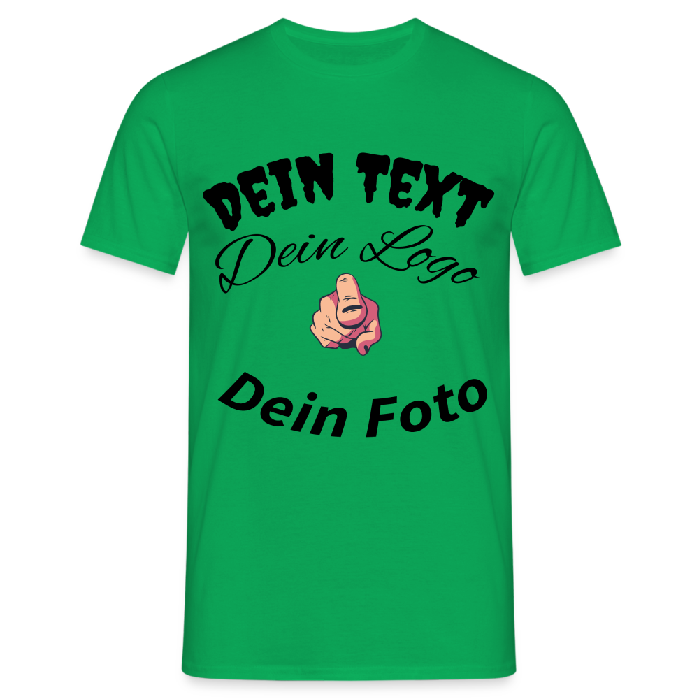 Herren -Männer Shirt  Entfache deine Kreativität: Gestalte dein einzigartiges T-Shirt! - Kelly Green