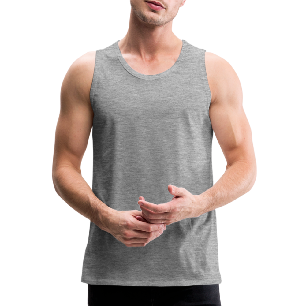 Herren - Männer Premium Tank  Top ganz nach Deinen Vorstellungen! - Grau meliert