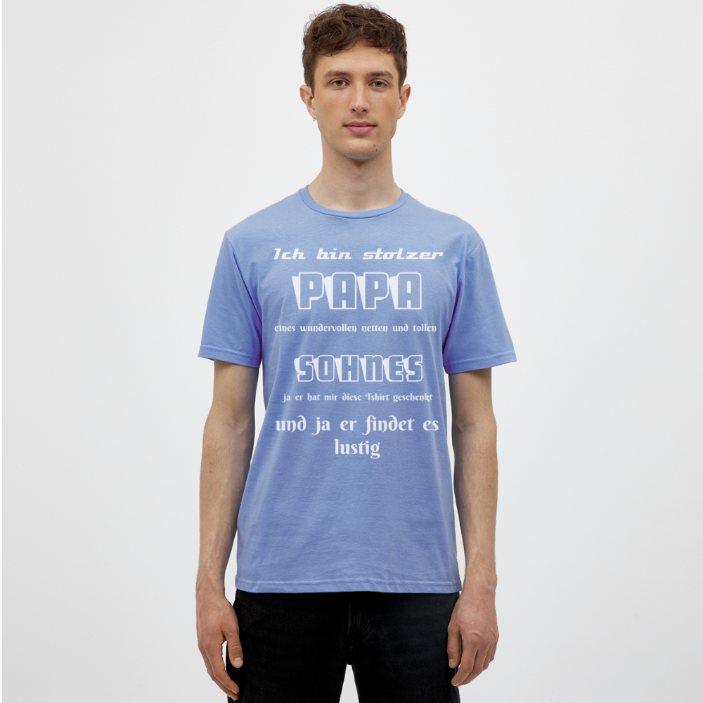 Vaterstolz zum Anziehen: Unser einzigartiges Männer T-Shirt für Papas - carolina blue