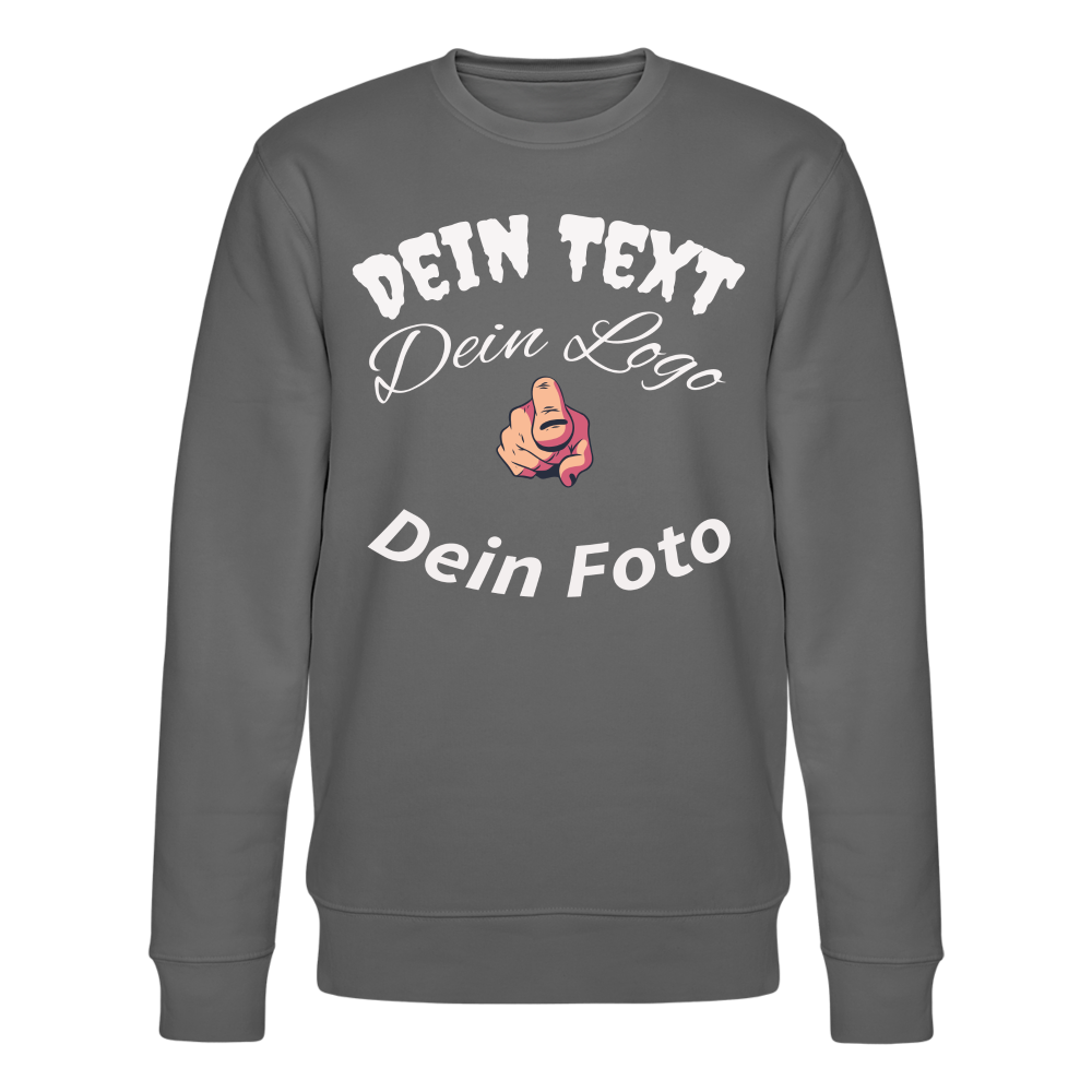 Herren - Männer Bio-Sweatshirt von Stanley & Stella wartet auf dich! Gestalte jetzt! - Anthrazit