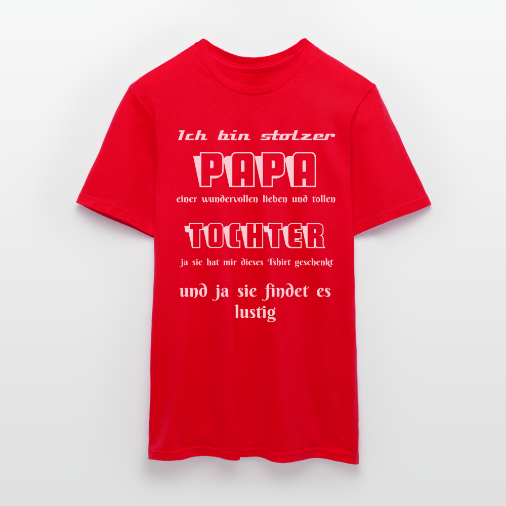 Vater-Tochter-Liebe zum Anziehen: Unser einzigartiges  Männer T-Shirt - Rot