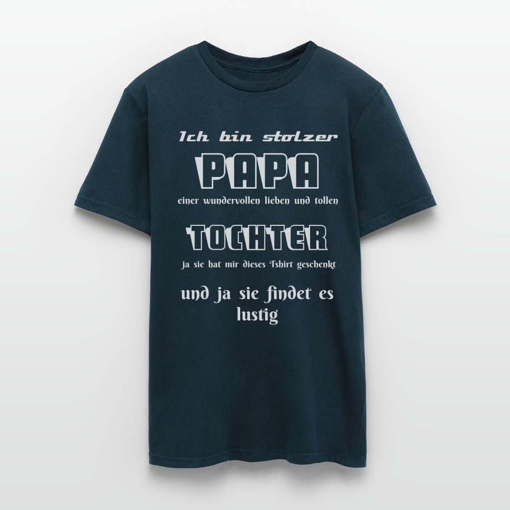 Vater-Tochter-Liebe zum Anziehen: Unser einzigartiges  Männer T-Shirt - Navy