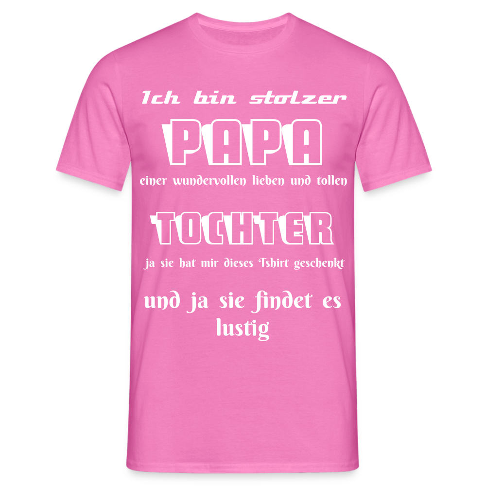 Vater-Tochter-Liebe zum Anziehen: Unser einzigartiges  Männer T-Shirt - Pink