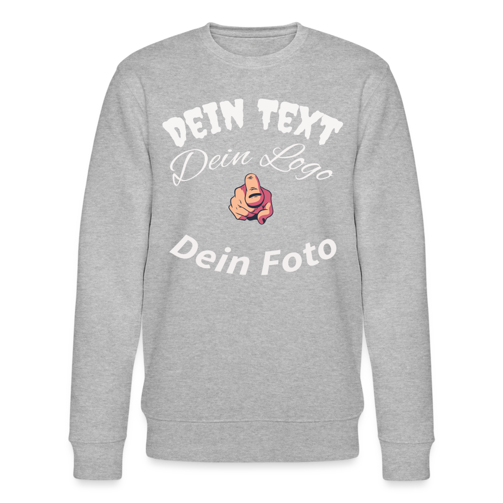 Herren - Männer Bio-Sweatshirt von Stanley & Stella wartet auf dich! Gestalte jetzt! - Grau meliert