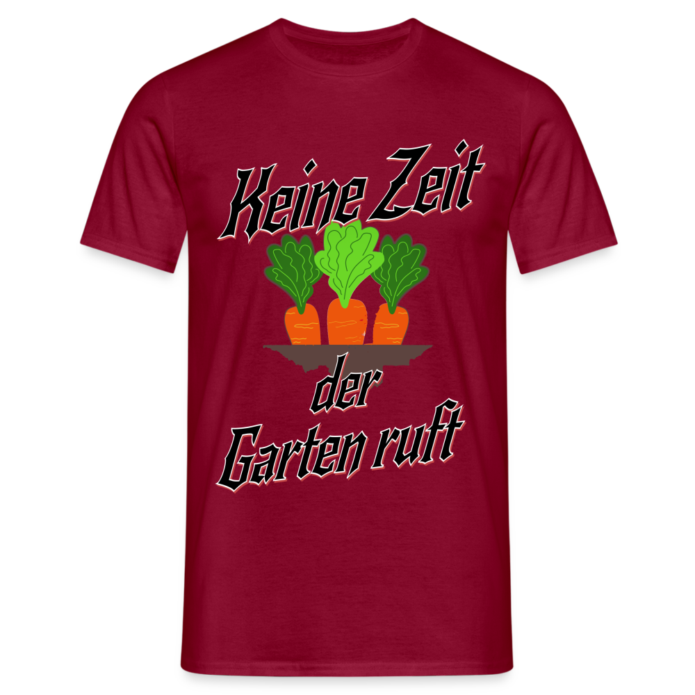 Grüner Daumen gesucht? Unser Garten-Herren T-Shirt ist ein Muss! - Ziegelrot