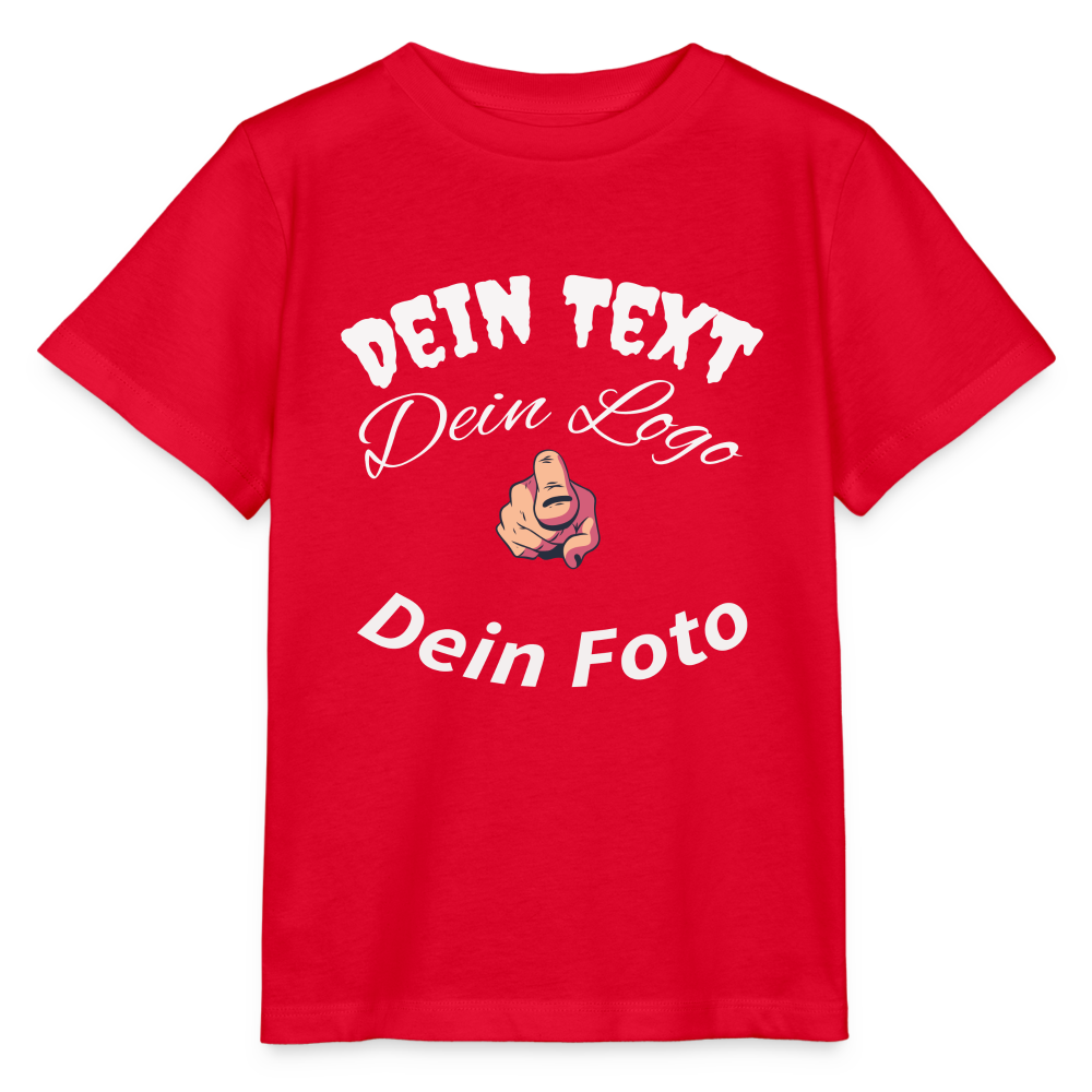 Dein Kinder-T-Shirt, ganz individuell & bio ! - Rot