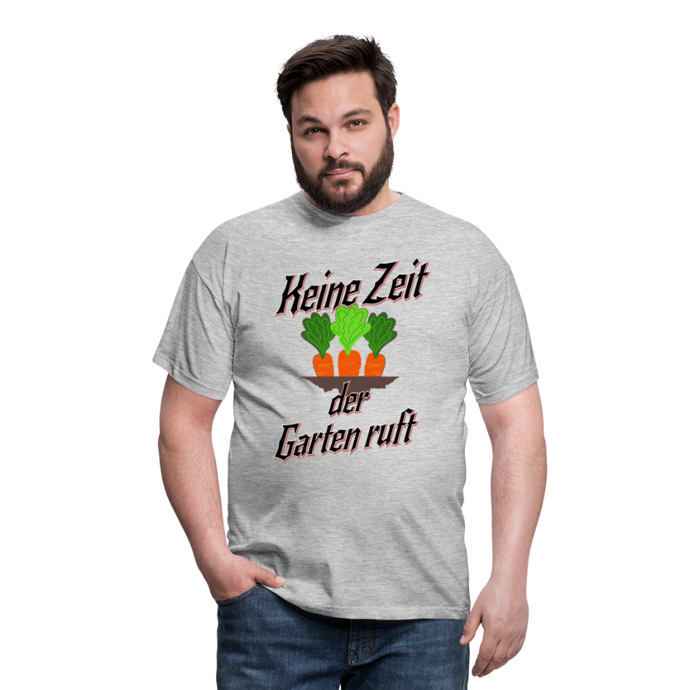 Grüner Daumen gesucht? Unser Garten-Herren T-Shirt ist ein Muss! - Grau meliert