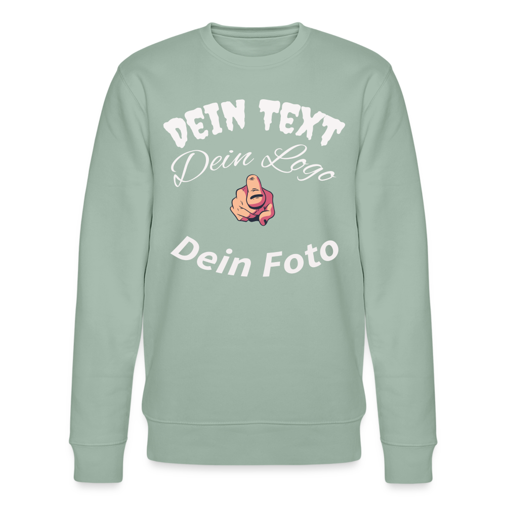 Herren - Männer Bio-Sweatshirt von Stanley & Stella wartet auf dich! Gestalte jetzt! - Helles Graugrün