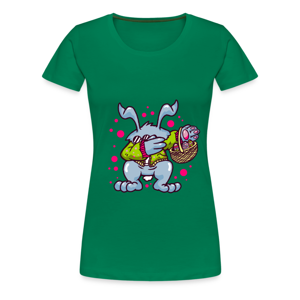 Hüpf in den Frühling: Unser süßes Damen Premium -T-Shirt mit Osterhasen-Motiv - Kelly Green