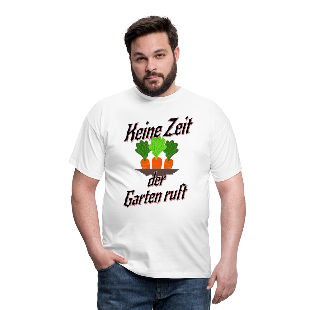 Grüner Daumen gesucht? Unser Garten-Herren T-Shirt ist ein Muss! - Weiß