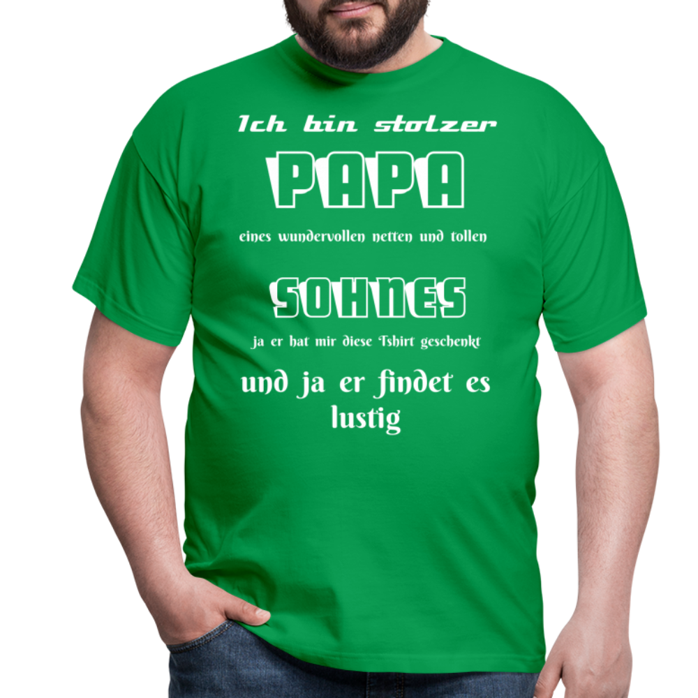 Vaterstolz zum Anziehen: Unser einzigartiges Männer T-Shirt für Papas - Kelly Green