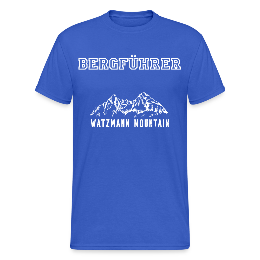 Männer Gildan Heavy T-Shirt Bergführer Watzmann Mountain - Königsblau