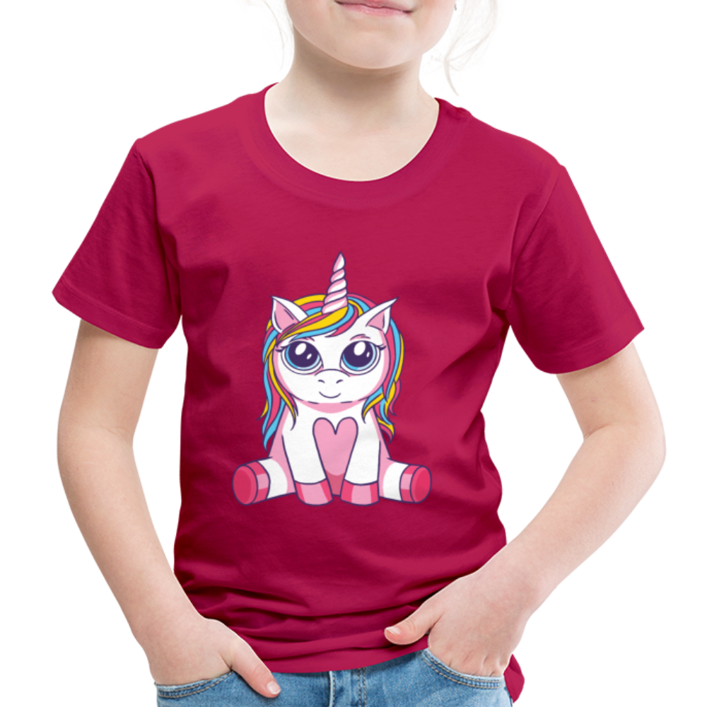 Kinder Premium T-Shirt - dunkles Pink