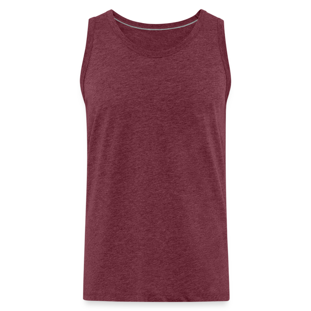 Herren - Männer Premium Tank  Top ganz nach Deinen Vorstellungen! - Bordeauxrot meliert