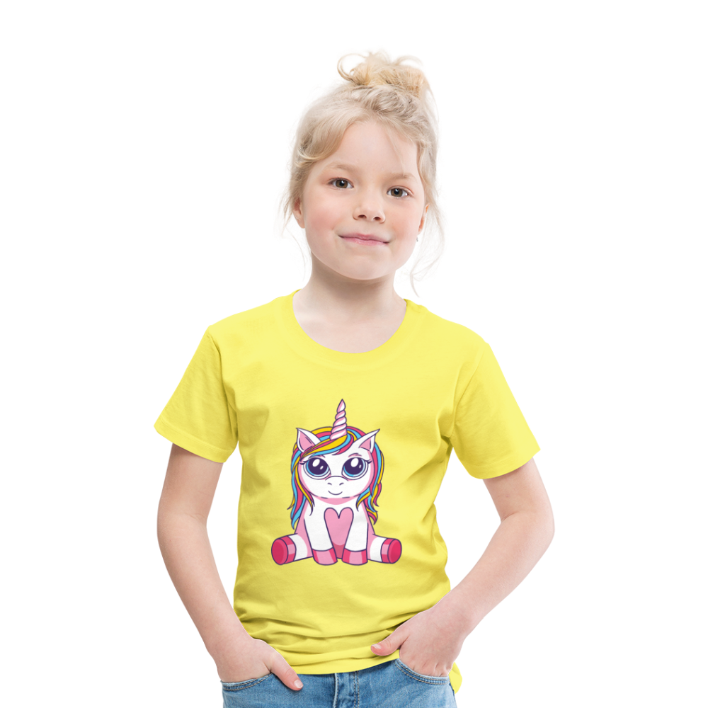 Kinder Premium T-Shirt - Gelb