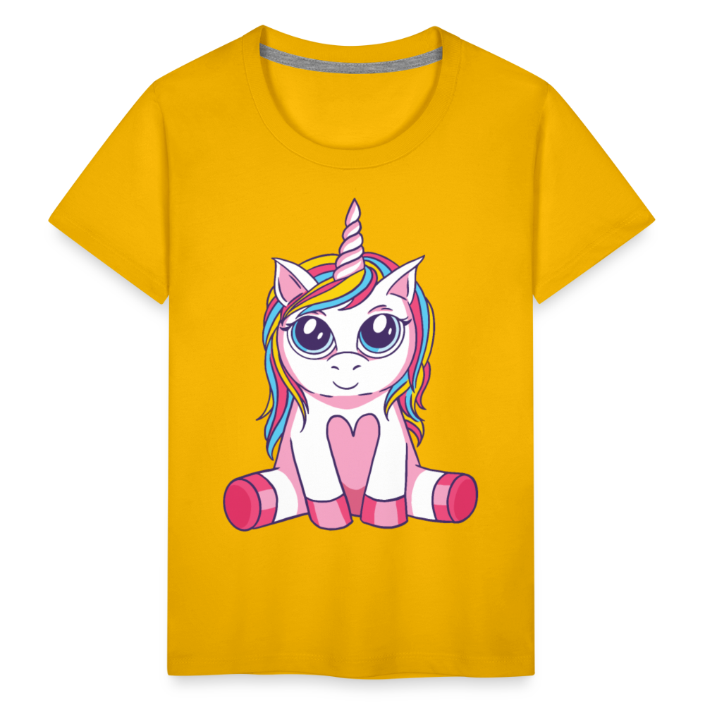 Kinder Premium T-Shirt - Sonnengelb