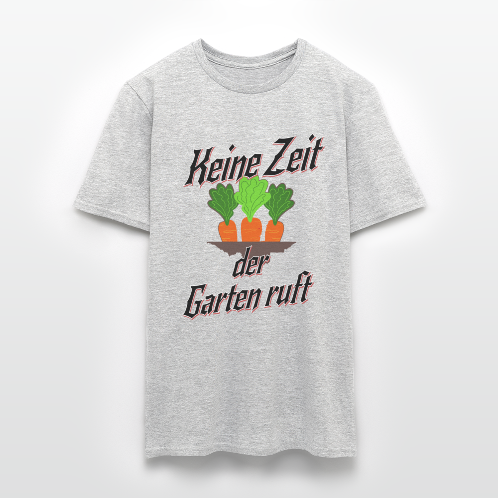 Grüner Daumen gesucht? Unser Garten-Herren T-Shirt ist ein Muss! - Grau meliert