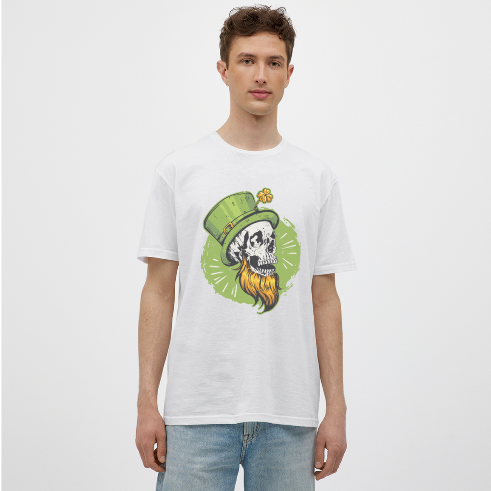 Irisch und unsterblich: Unser St. Patrick's Day Schädel -Herren--T-Shirt - Weiß