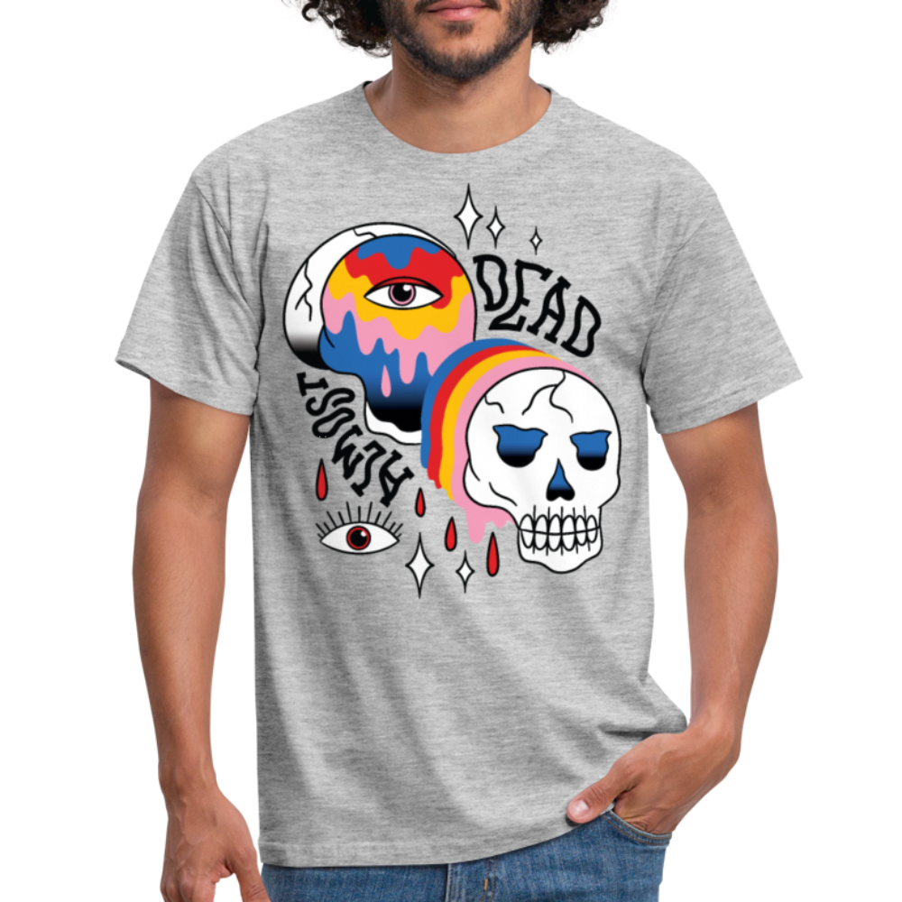 Herren - Männer T-Shirt Almost Dead Tattoo - Grau meliert