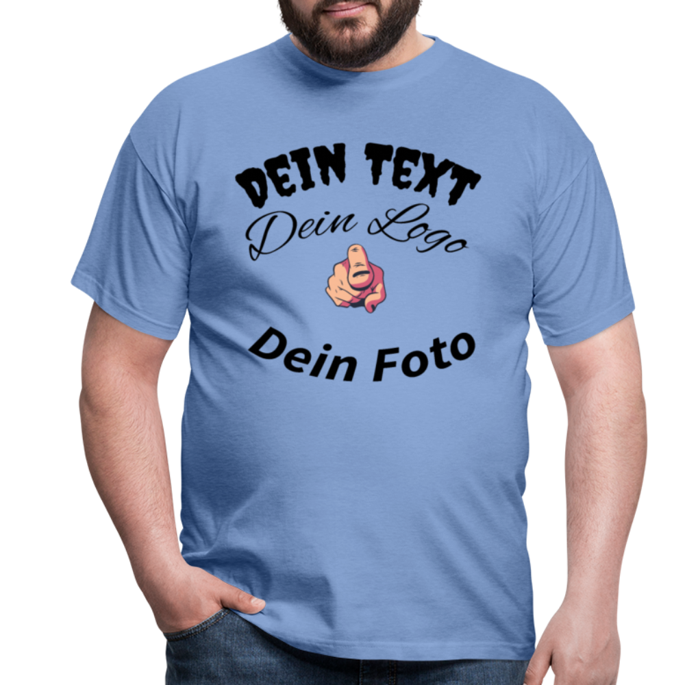 Herren -Männer Shirt  Entfache deine Kreativität: Gestalte dein einzigartiges T-Shirt! - carolina blue