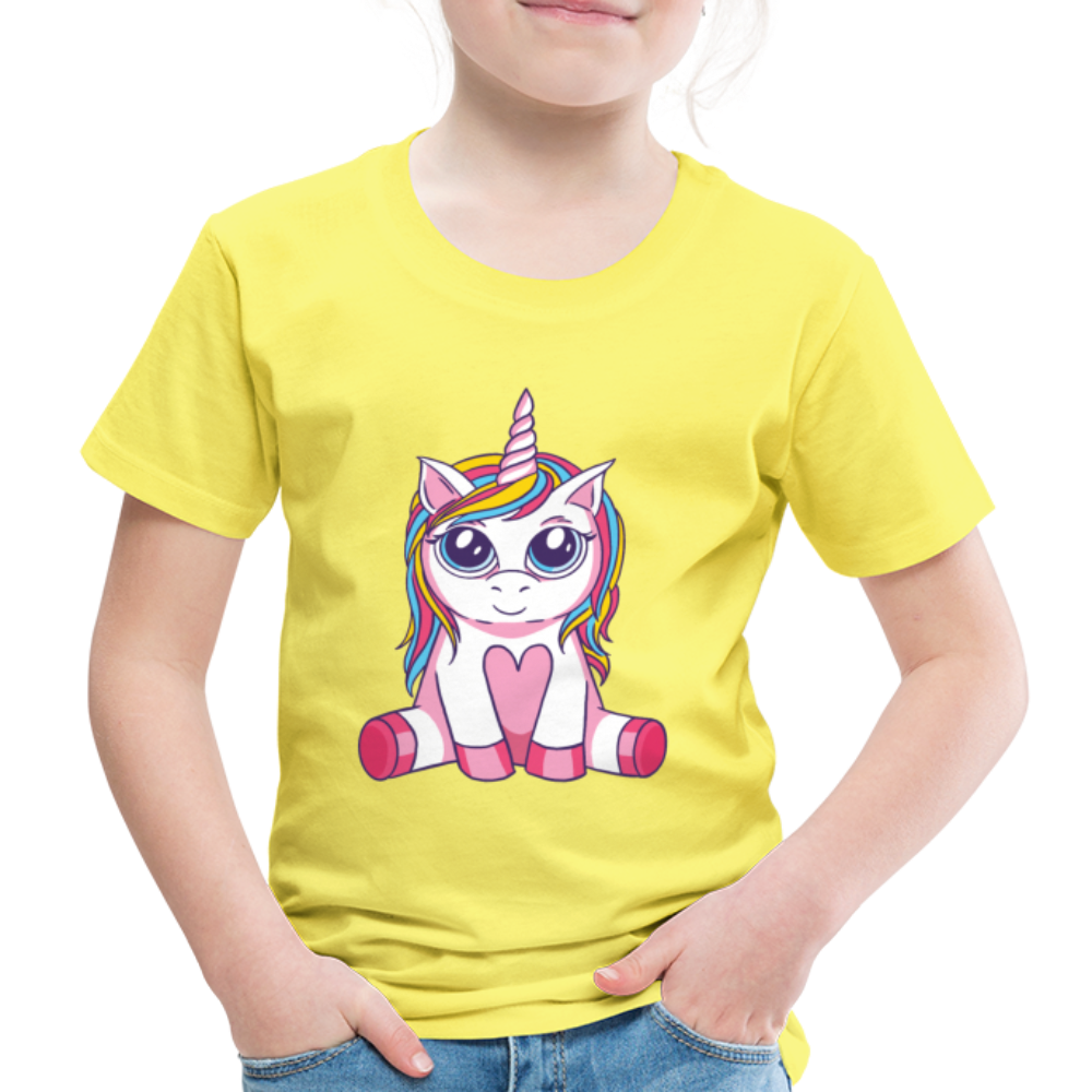 Kinder Premium T-Shirt - Gelb