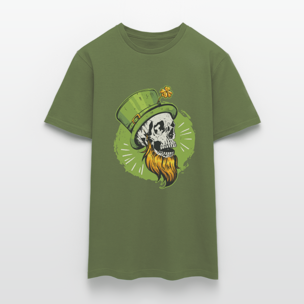 Irisch und unsterblich: Unser St. Patrick's Day Schädel -Herren--T-Shirt - Militärgrün