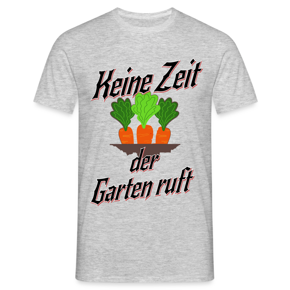 Grüner Daumen gesucht? Unser Garten-Herren T-Shirt ist ein Muss! - Grau meliert