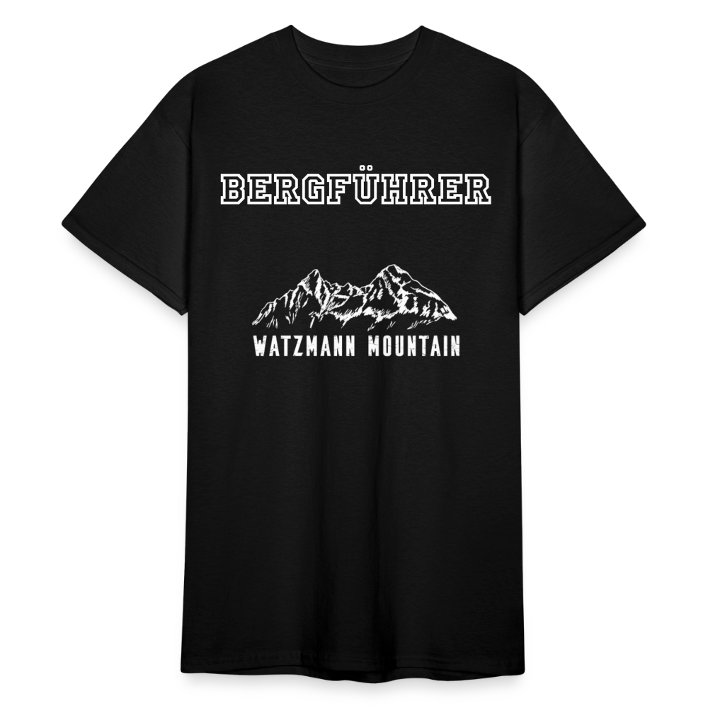 Männer Gildan Heavy T-Shirt Bergführer Watzmann Mountain - Schwarz