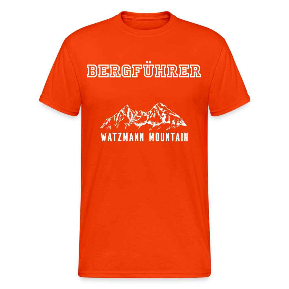 Männer Gildan Heavy T-Shirt Bergführer Watzmann Mountain - kräftig Orange