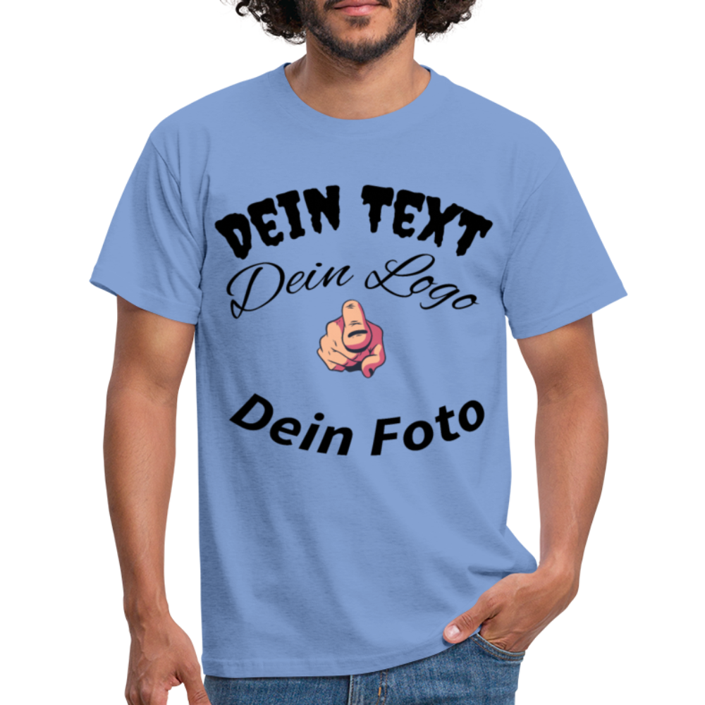 Herren -Männer Shirt  Entfache deine Kreativität: Gestalte dein einzigartiges T-Shirt! - carolina blue